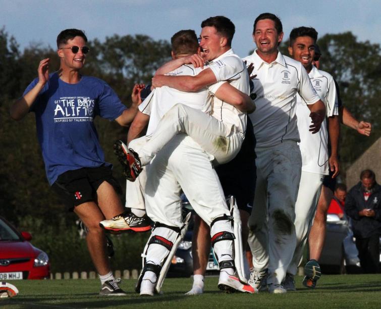 Young Haverfordwest players celebrate